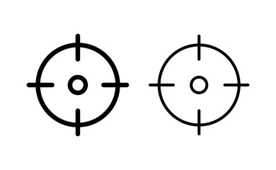 Target icon vector for web and mobile app. goal icon vector. target marketing sign and symbol