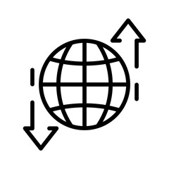 Icono de conexión global. Conectividad. Ilustración vectorial
