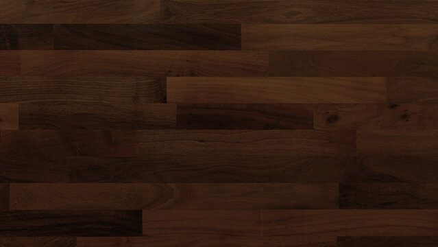 Walnut Wood Texture Background. Premium Natural Wallpaper With Butchers Block Pattern And Copy-space.