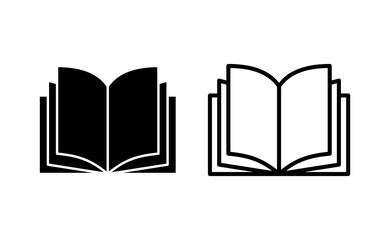 Book icon vector for web and mobile app. open book sign and symbol. ebook icon