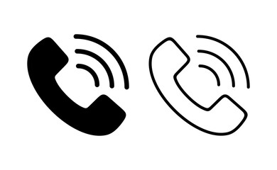 Call icon vector for web and mobile app. telephone sign and symbol. phone icon. contact us