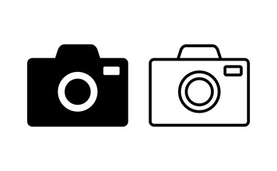 Camera icon vector for web and mobile app. photo camera sign and symbol. photography icon.