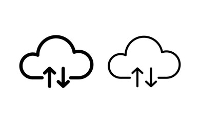 Cloud icon vector for web and mobile app. cloud sign and symbol