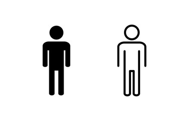 Man icon vector for web and mobile app. male sign and symbol. human symbol