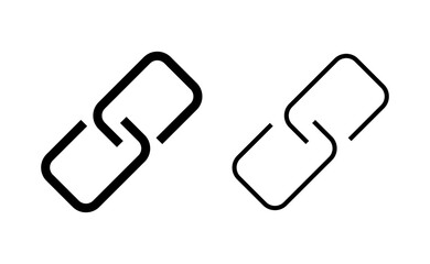 Link icon vector for web and mobile app. Hyperlink chain sign and symbol