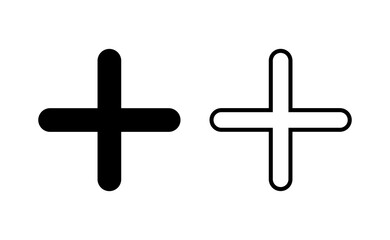 Plus Icon vector for web and mobile app. Add plus sign and symbol