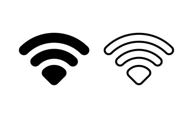 Wifi icon vector for web and mobile app. signal sign and symbol. Wireless  icon