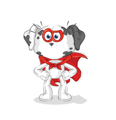 dalmatian dog heroes vector. cartoon character