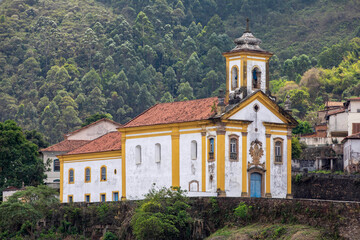 Fototapeta na wymiar Church in the city of Ouro Preto, Minas Gerais