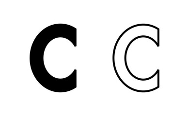 Fototapeta premium Copyright icon vector for web and mobile app. copyright sign and symbol