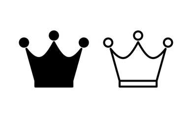 Crown icon vector for web and mobile app. crown sign and symbol