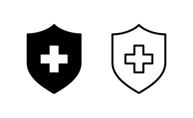 Health insurance icon vector for web and mobile app. Insurance document sign and symbol