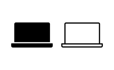 Laptop icon vector for web and mobile app. computer sign and symbol