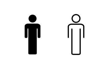 Man icon vector for web and mobile app. male sign and symbol. human symbol