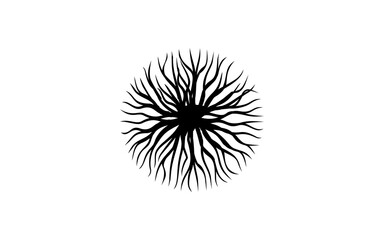 Obraz premium Illustration vector graphic of abstract life root on white background vector logo design template