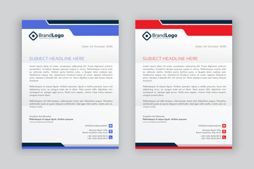 business corporate letterhead design template	