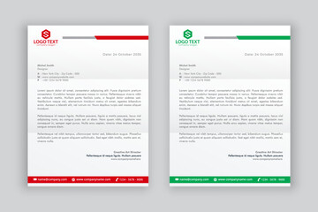business corporate letterhead design template	