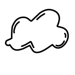 Abstract Doodle Cloud
