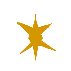 Golden Star Illustration