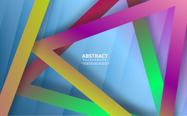 Abstract triangle shape gradient color background