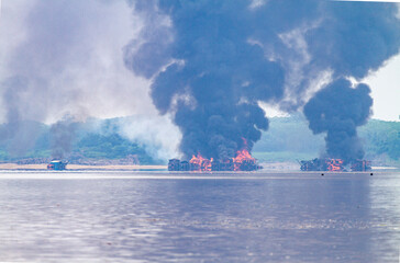 Explosions in the mine. Federal police operation in mining. Operation against environmental crimes....