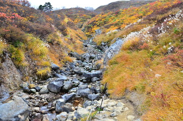 Mt Kurikoma is a volcano on the prefectural borders of Akita, Iwate and Miyagi. It is famous for having a wide range of mountain plants and amazing fall foliage. It is known as one of Japan’s best Mt.