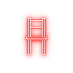 chair neon icon