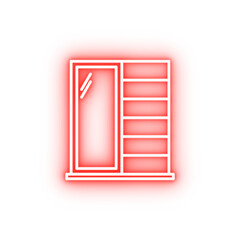 wardrobe neon icon