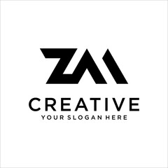 ZM Letter Logo Design Template