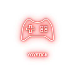 joystick neon icon