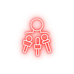 to interview neon icon