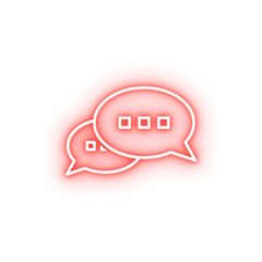 messages neon icon