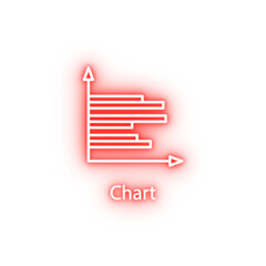 chart neon icon
