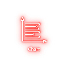 chart neon icon