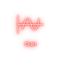 chart neon icon