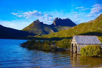 Keuken foto achterwand Cradle Mountain Dove Lake, Tasmanië
