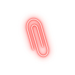 Obraz premium clip outline neon icon