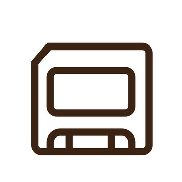 recommend clip art: hardware sd technology outline icon