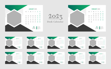 Desk Calendar 2023 Template Design