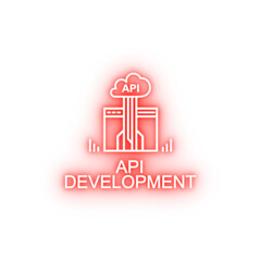 api development neon icon