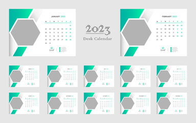 Desk Calendar 2023 Template Design