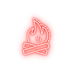 bonfire dusk style neon icon