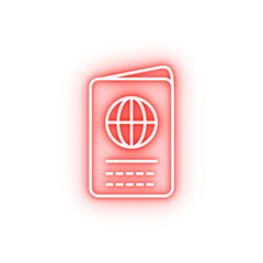 passport dusk style neon icon