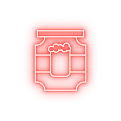 Pub poster neon icon