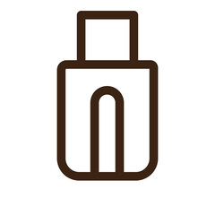 hardware storage outline icon