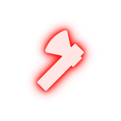 Ax tool neon icon