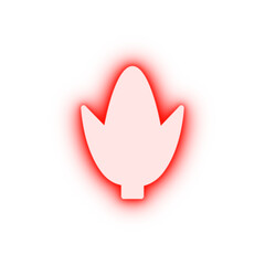 Obraz premium Corn farm neon icon