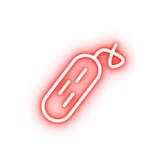Obraz premium Cucumber vegetable neon icon