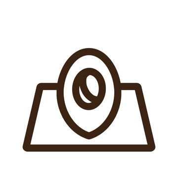 recommend clip art: location map pin outline icon