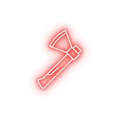 Ax tool neon icon